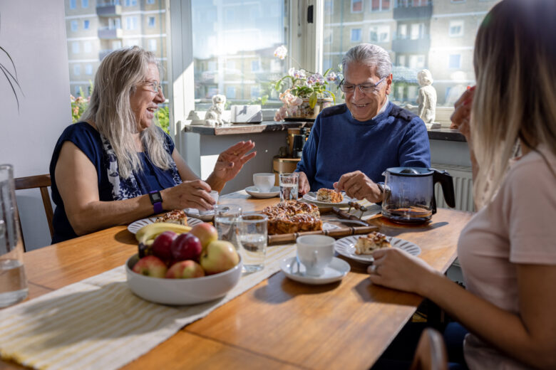 family-having-coffee
