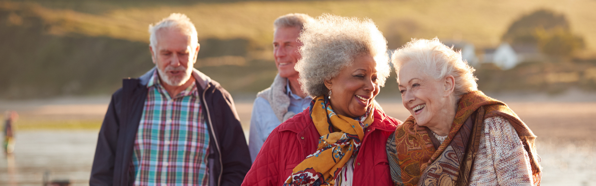 group of older poeple walking