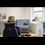 Woman using i-care online on desktop computer